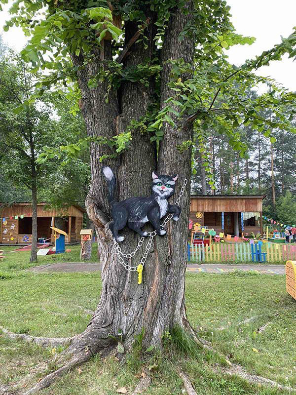 Кот-ученый из пенопласта